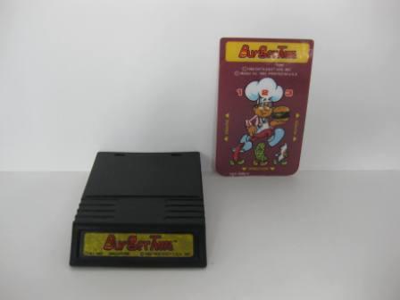 Burgertime (yellow label) w/ overlay - Intellivision Game